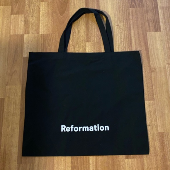 Reformation black canvas everyday tote - Picture 1 of 3